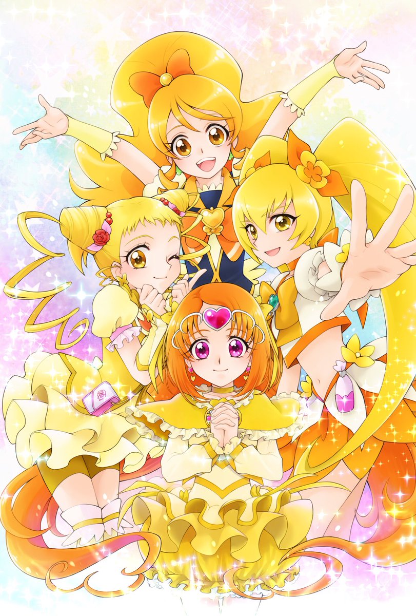 プリキュア「黄色キュア(一部)
プリキュア55人かいてみたのタグの時にあまり描いてないな?っ」|愛禅のイラスト