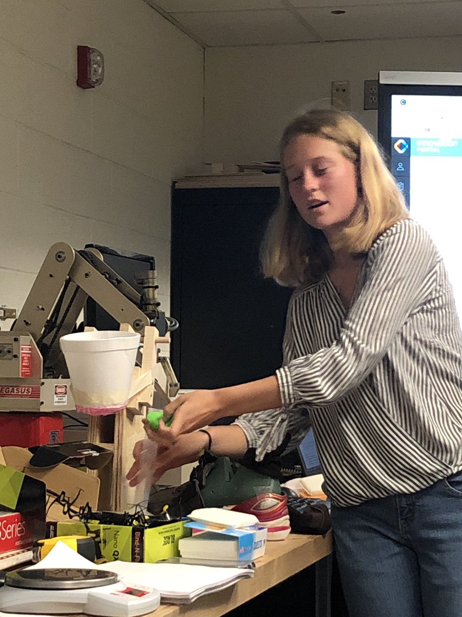 SD4EDU's tweet photo. Impressed by depth of knowledge and amazing prototype for dry running shoe designed by @EAST_HAWKS senior Lindsay Isom. #theEASTway #WEareLakota https://t.co/fRloAk4Dys