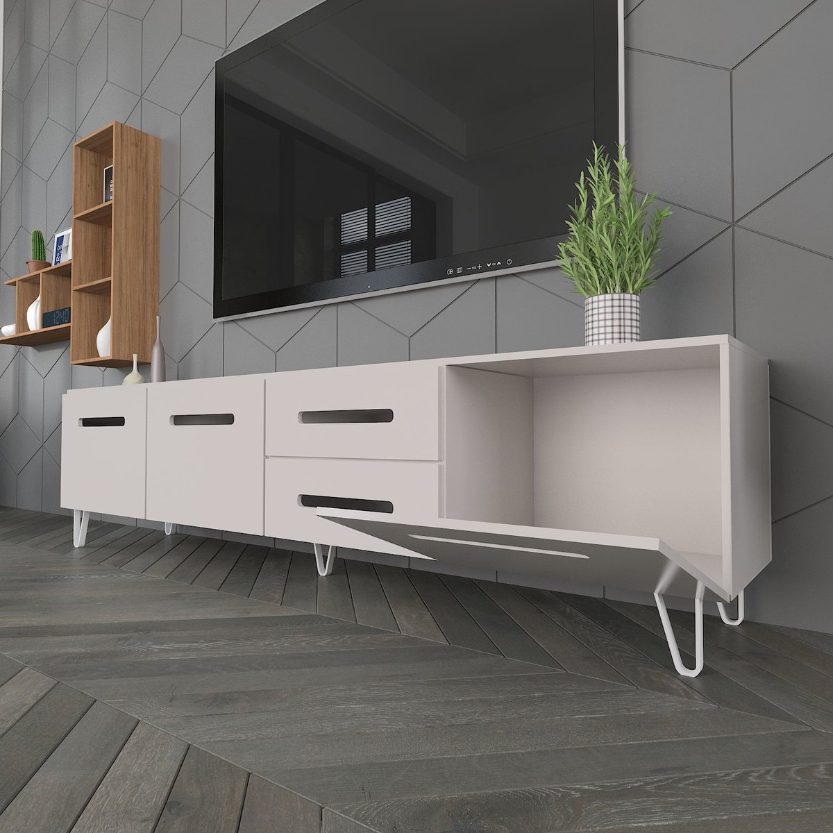 Yeni Koleksiyonumuzdan White House TV Ünitesi Seti. İyi Seyirler! 
Ücretsiz Kargo avantajı ile iyi alışverişler.

TV Ünitesini incelemek ve satın almak için tıklayınız>>> bit.ly/2DYeLya