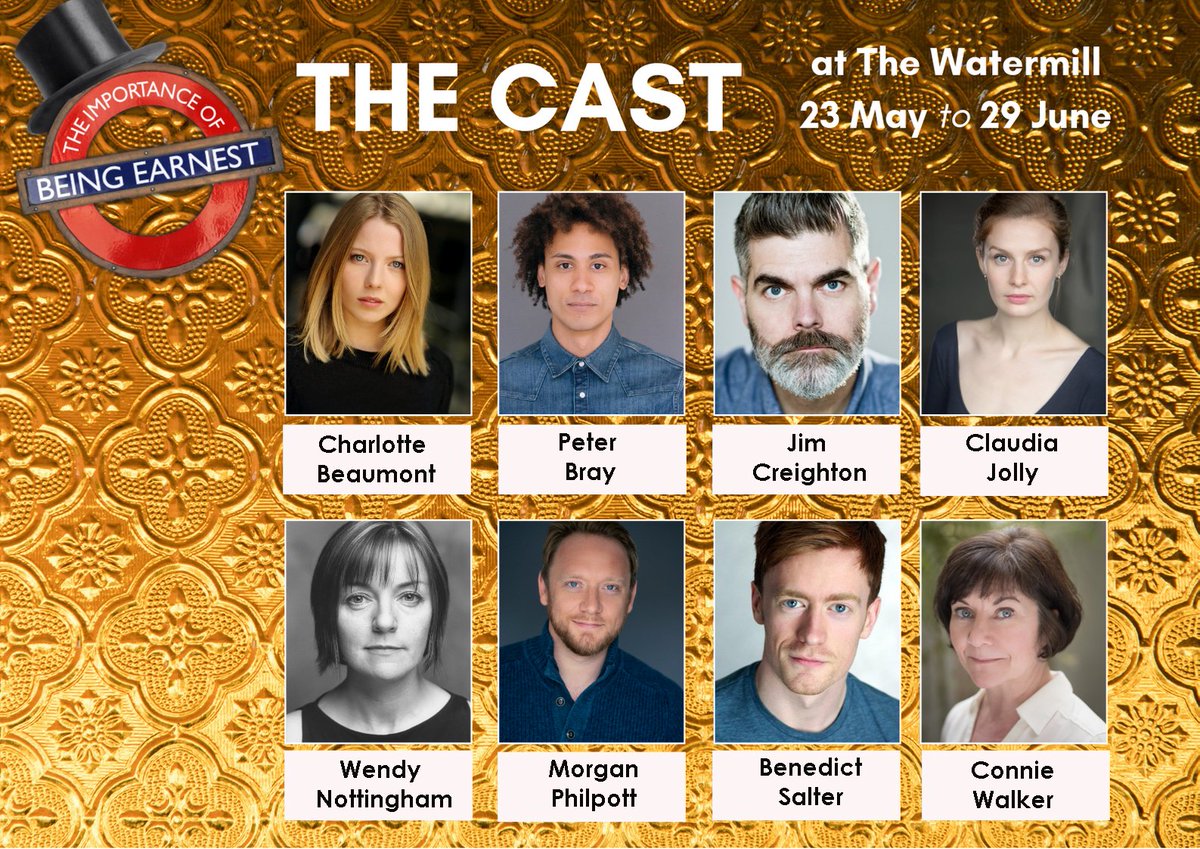 The cast of The Importance of Being Earnest