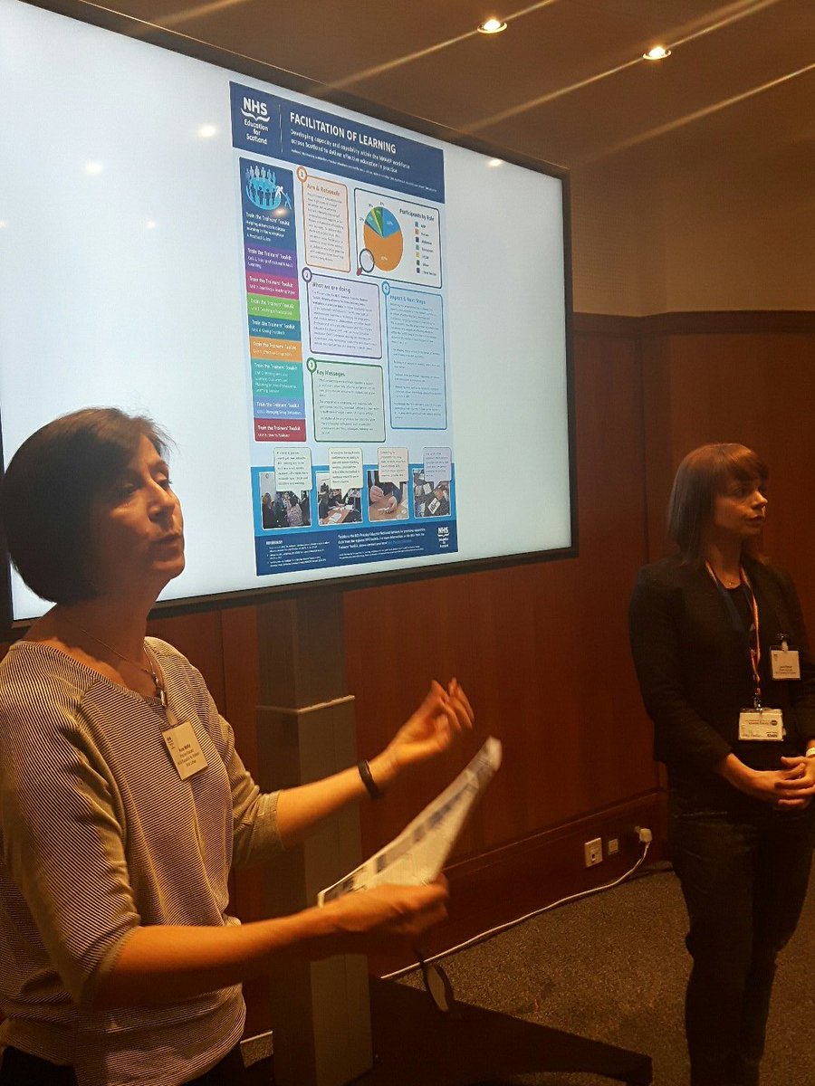#NESnmahp2019 Anne Moffat and Laura Stewart demonstrating how practitioners can deliver effective education in practice. Come and see their poster in main hall at lunchtime.