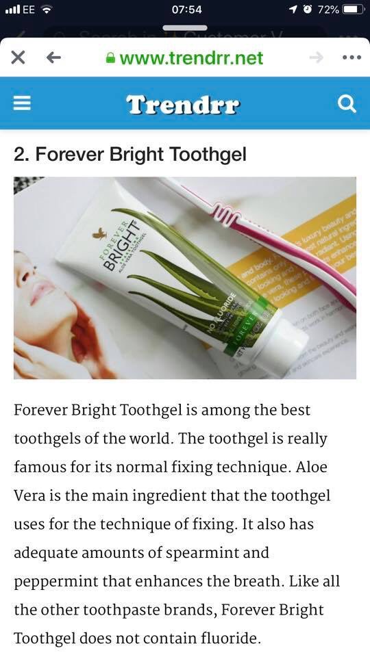 BengoughAmy's tweet photo. Yes !!! Our toothpaste got number 2 

Check it out !! 

This stuff is just insaaaaaane😍❤️

The aloe Vera in the toothpaste helps with bleeding gums and any sensitivity 🙌🏼🙌🏼🙌🏼🙌🏼

https://t.co/UuMwqtkLHm https://t.co/4ZbBmKrX2n