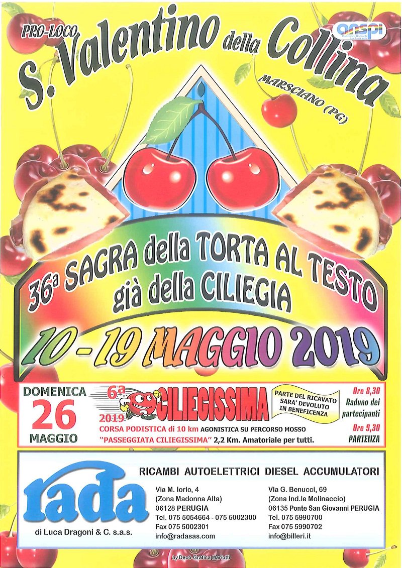 StaseraSagra's tweet image. Domani si parte! Comincia la prima #sagra dell'estate 2019! A San Valentino della Collina (Marsciano) è tempo di TORTA AL TESTO e di Ciliegie! 
Se vuoi leggere subito il programma completo, lo trovi nella app di #StaseraSagra, pronto da scaricare sul tuo cellulare!