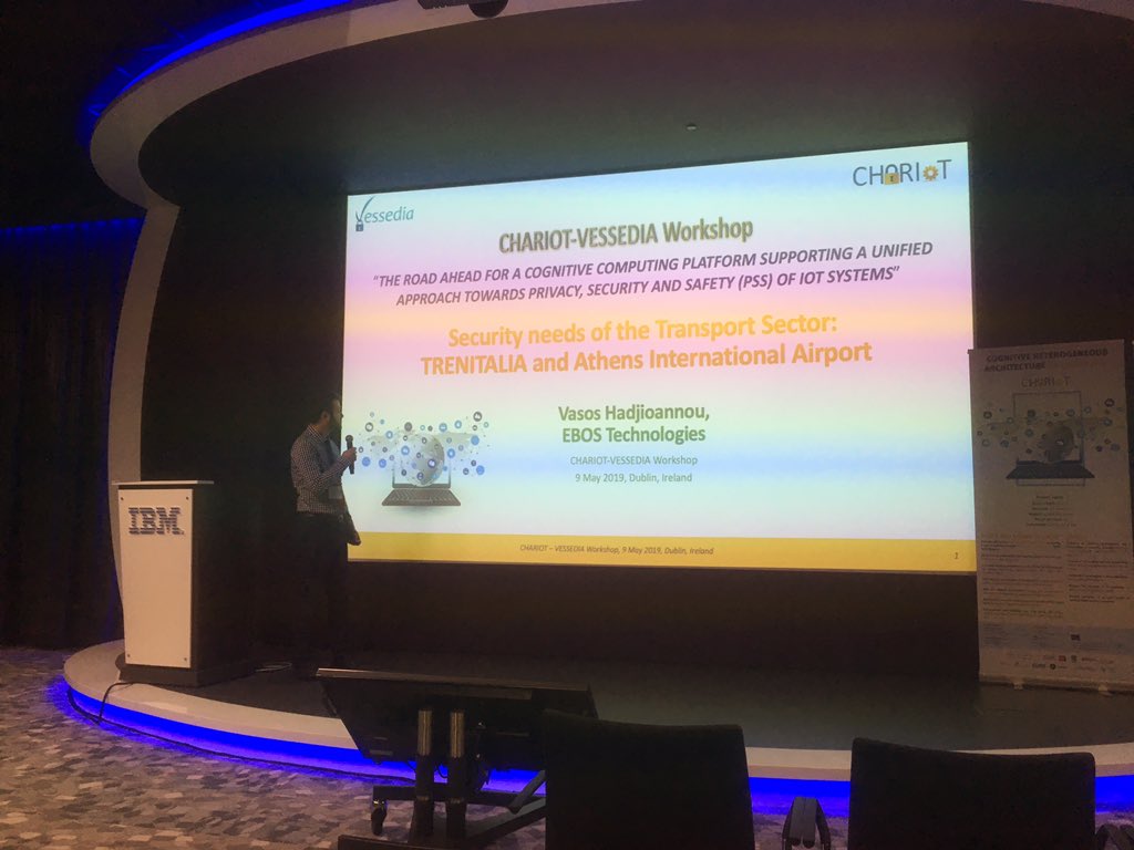 VESSEDIA_H2020's tweet image. Ending the first session Chariot use-case Security needs of the Transport Sector, Athens International airport @VESSEDIA_H2020 @CHARIOT_Project
