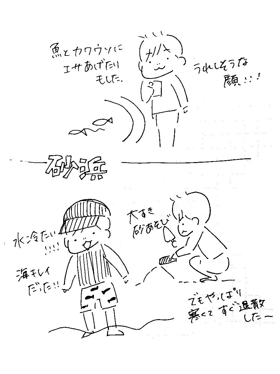 下田旅行たのしかった???内容うっっっすい絵日記だけどのせる
#うちのたっくん3歳 