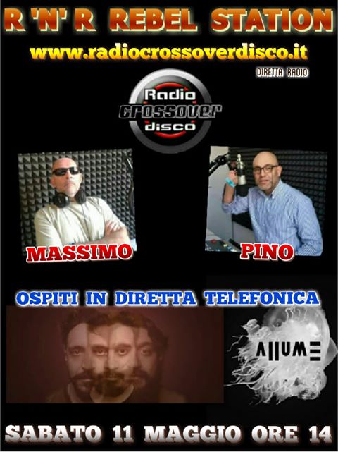 Si torna in #radio!

Sabato saremo protagonisti in diretta ai microfoni di Radio Crossover Disco #Torino con intervista e il nuovo singolo #LEcoDeiMarinai.

Vi aspettiamo dalle ore 14 > radiocrossoverdisco.it

#Allume #StonerRock