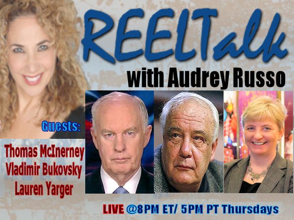 audrey_russo's tweet photo. REELTalk TONIGHT @ 8PM ET - Russian-born Human Rights Activist & author Vladimir Bukovsky @BukovskyCenter, LTG Thomas McInerney @CCNatlSecurity and Broadway Critic & Producer @LaurenYarger https://t.co/XFaSjfz9ta #MAGA #JudgmentInMoscow @JudgeMoroz @Seabee_MrP @realDonaldTrump https://t.co/6gortaBrQ6