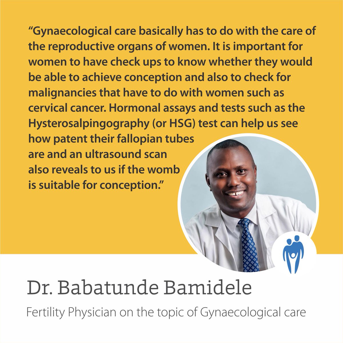 Dr. Bamidele sheds some light on why women should not take their routine gynaecological check-ups for granted #gynaecologicalcare #routinecare