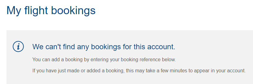 AliceVernice's tweet photo. @British_Airways Hi Raj, tried, no luck, see screenshots. I've tried from the website as well and no bookings showing at all. https://t.co/cRO500rduh