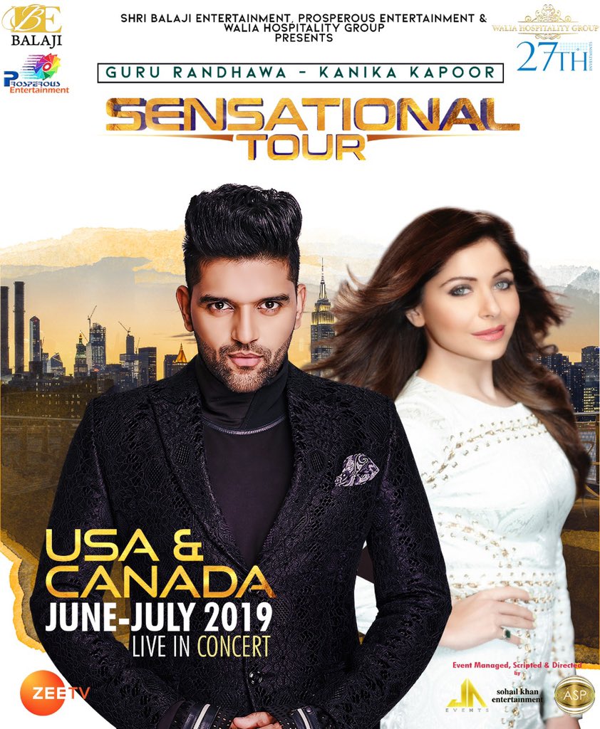 Preet Kanojiya (@mepreetkanojiya) on Twitter photo First Official USA/CANADA Tour 2019
#SENSATIONALTOUR with the beautiful <a href="/TheKanikakapoor/">kanika kapoor</a> in June/July.
Get ready for it 🔥🔥
<a href="/thejaevents/">JA Events</a>
#jaevents
<a href="/sohailkhan/">Sohail Khan</a>
#sohailkhanentertainment
<a href="/arhhan/">Arhhan Singh</a>
#arhhansingh
@shreebalajilive
<a href="/Prosperousent/">Prosperous Entertainment</a> First Official USA/CANADA Tour 2019
#SENSATIONALTOUR with the beautiful <a href="/TheKanikakapoor/">kanika kapoor</a> in June/July.
Get ready for it 🔥🔥
<a href="/thejaevents/">JA Events</a>
#jaevents
<a href="/sohailkhan/">Sohail Khan</a>
#sohailkhanentertainment
<a href="/arhhan/">Arhhan Singh</a>
#arhhansingh
@shreebalajilive
<a href="/Prosperousent/">Prosperous Entertainment</a>