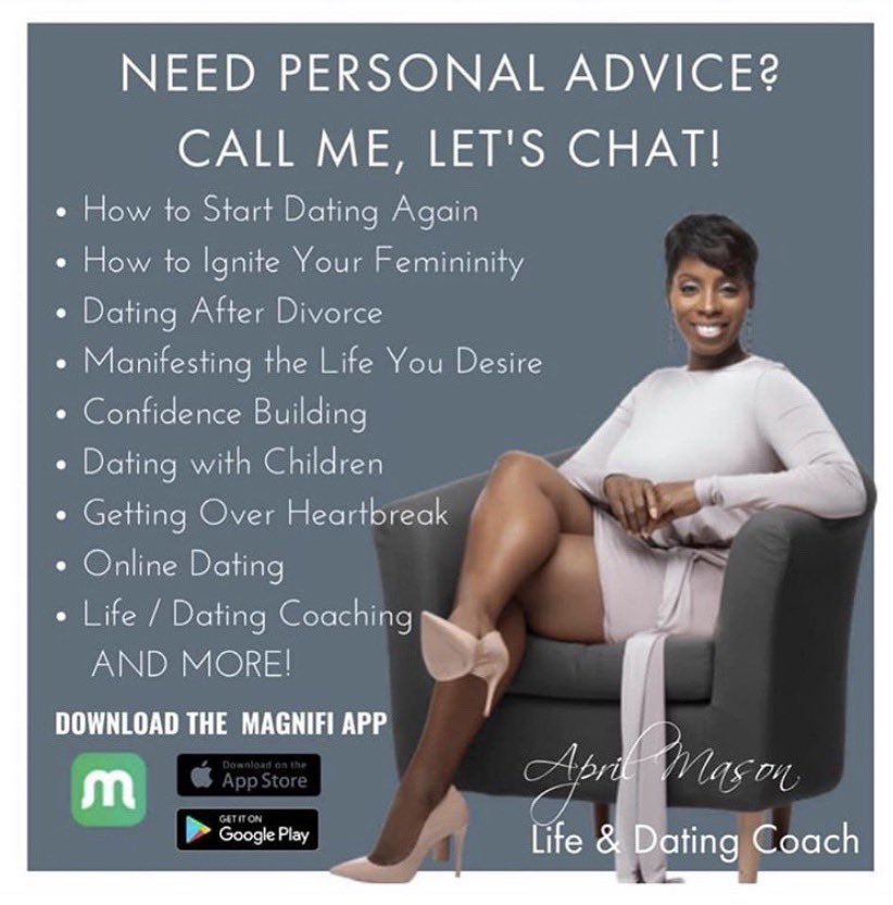 magnifi_io's tweet photo. We adore the mighty wisdom and warmth of renowned #datingcoach #lifecoach @AprilMason 💚 Connect with April on a minute-to-minute basis via a Magnifi app call - in real-time #ondemand📱and only pay for the time you need! #datingexpert #datingadvice #android #iOS https://t.co/yYBRbTGqbq