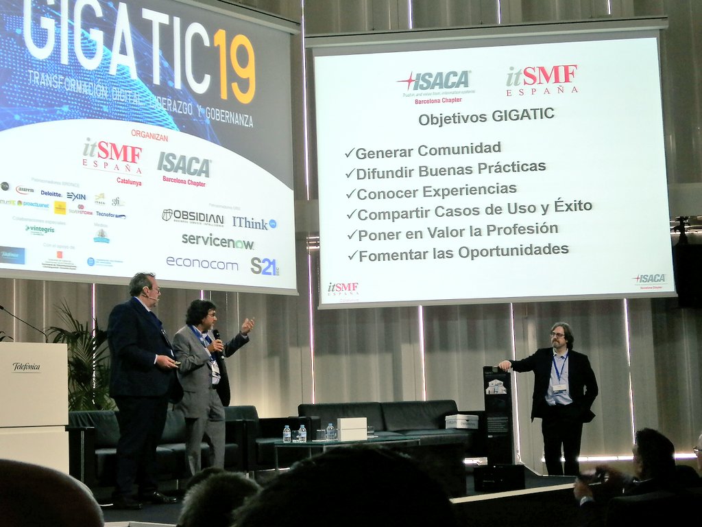 ISACABCN's tweet photo. Un año más. Y ya van 13 de #GIGATIC @itsmfCAT @itsmfes, los 8 últimos de forma conjunta con #ISACABCN. ¡Muchas a gracias a todos! #GigaTIC19 ¡Nos vemos en 2020! #GigaTIC20 https://t.co/7dfpGWocVF