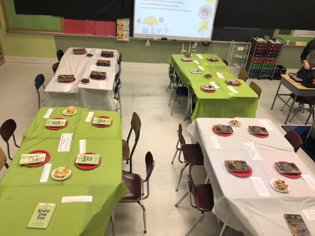 Book tasting in room 204a!