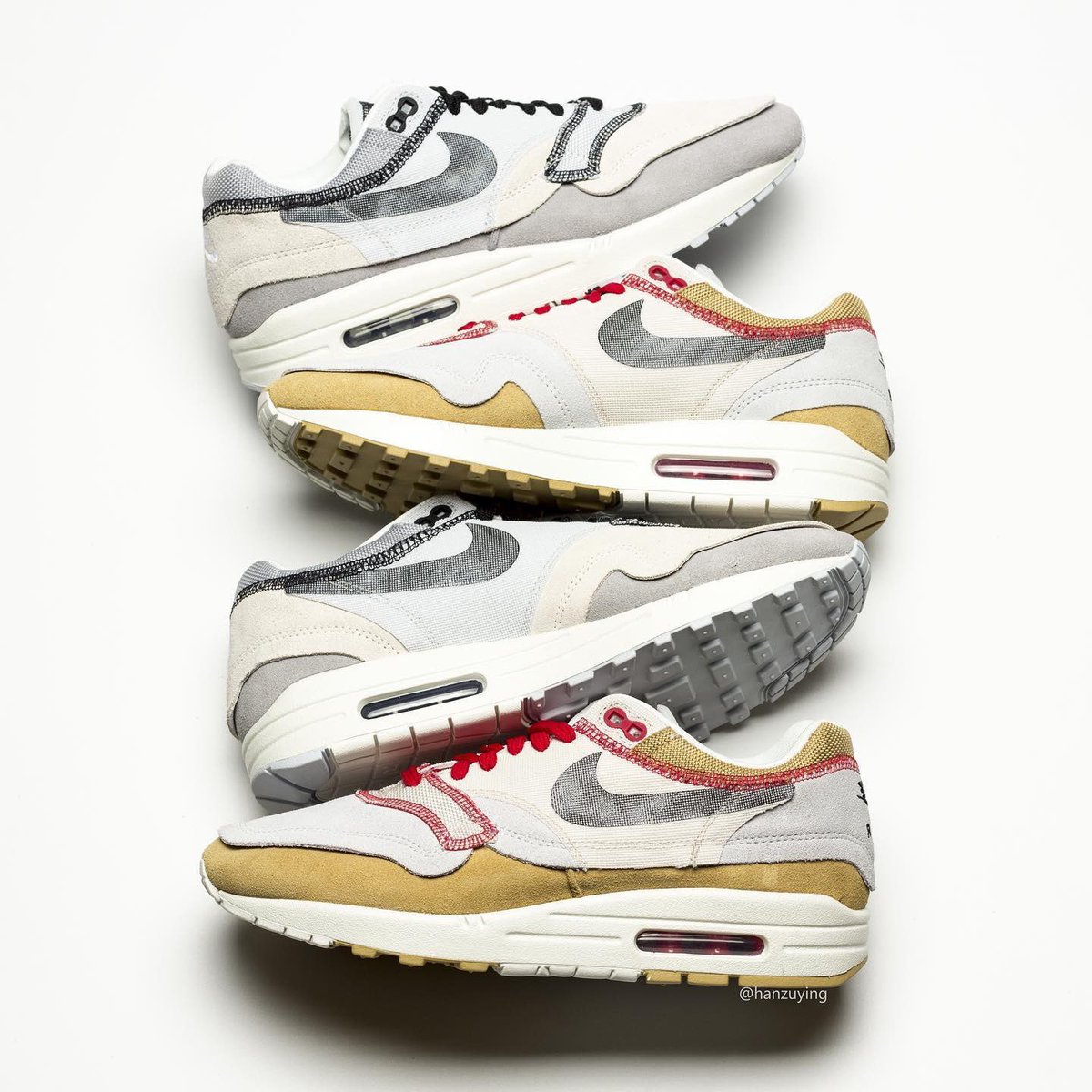 air max 1 inside out on feet