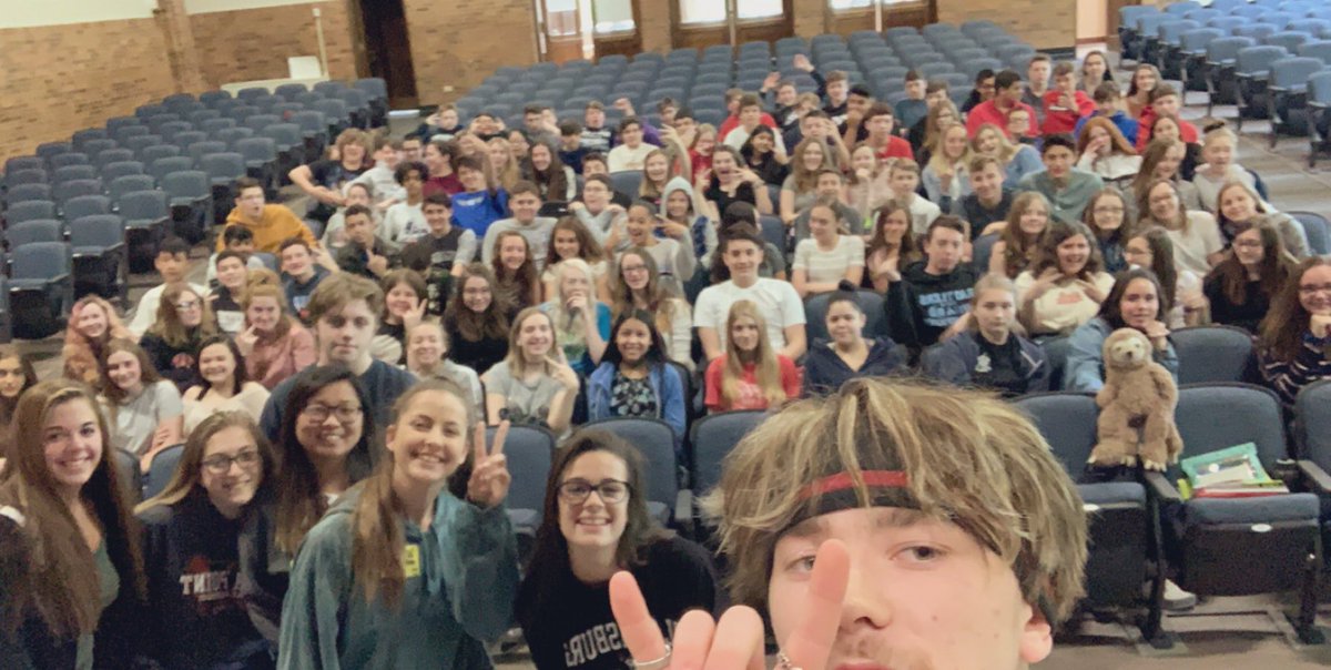 Chad Frisbie (@hprhs_chad) on Twitter photo Group selfie with the SMS 8th grade class after talking to them about their big transition into High School!!!🐾♥️ <a href="/HPRwildcats/">High Point Regional High School</a> <a href="/JonTallamy/">Jon Tallamy</a> #WildcatPride #highschool Group selfie with the SMS 8th grade class after talking to them about their big transition into High School!!!🐾♥️ <a href="/HPRwildcats/">High Point Regional High School</a> <a href="/JonTallamy/">Jon Tallamy</a> #WildcatPride #highschool