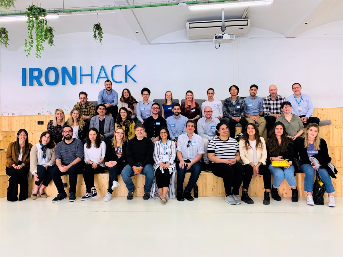 eDreams_ODIGEO's tweet photo. Data Hiring Day: Our team went to visit @ironhack this morning to connect with some top Data Analysis graduates - thanks for having us! 🙌
#hiringweekbcn #talent #uxui #webdev #ironhackbcn #bigdata #careers https://t.co/PofpQkJvJM
