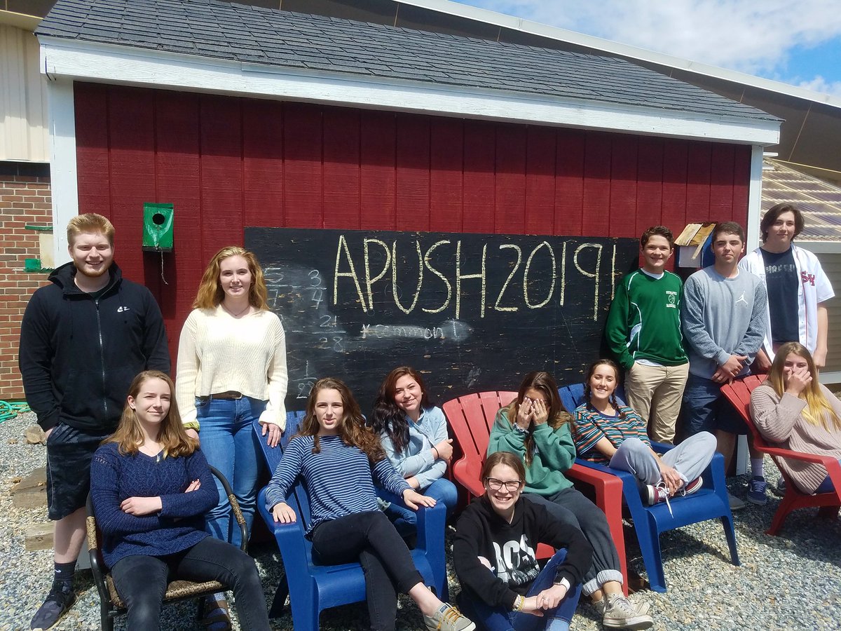 Man, what fun it's been teaching these awesome people this year! I'm lucky and, though they don't need it, I'm wishing them luck on tomorrow's #APUSH Exam.