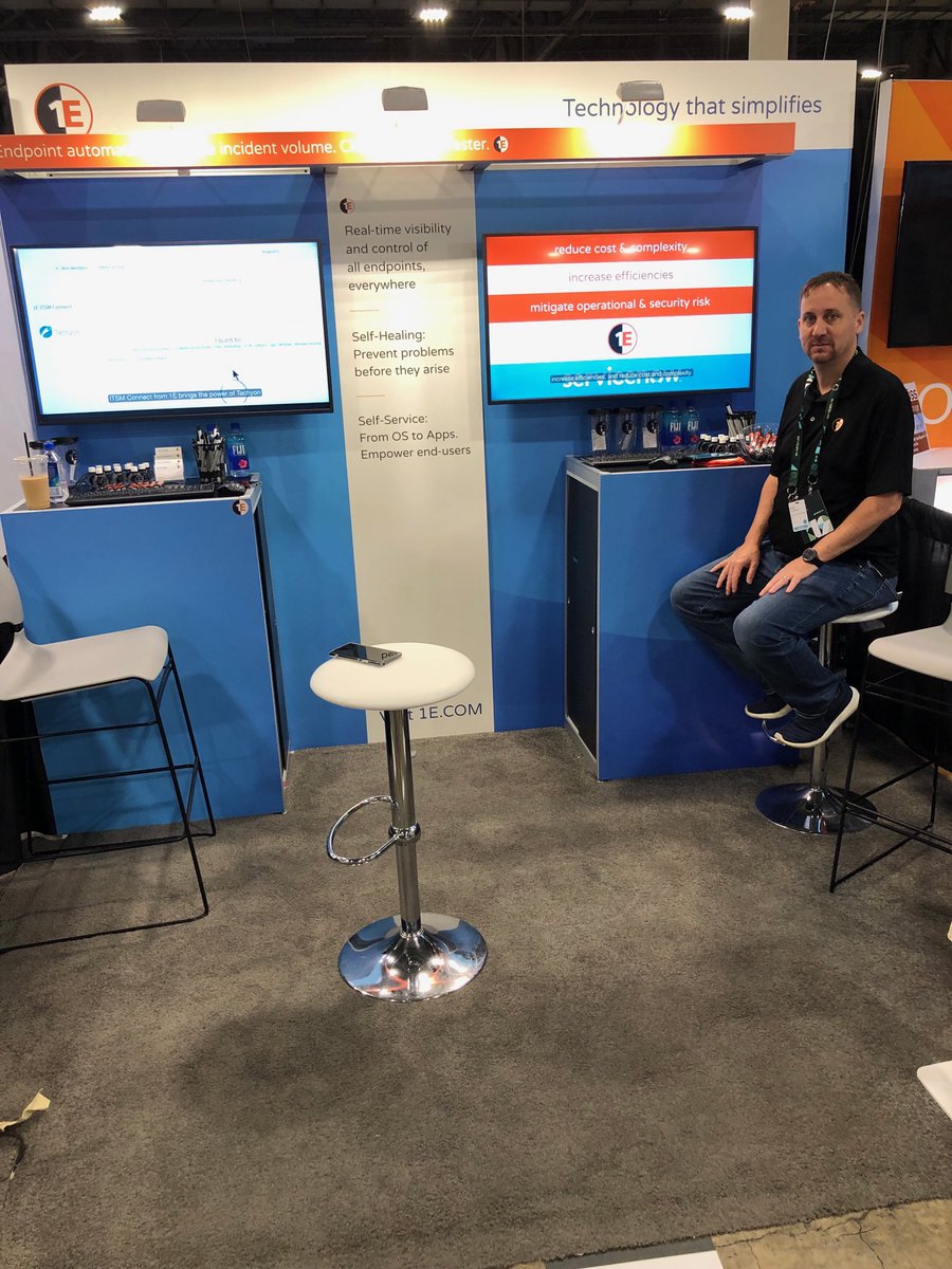 Want to reduce incident volume and close incidents faster? Last chance to find out how at booth752 #Knowledge19 #ServiceNow #1E ⁦<a href="/rdcrumbaker/">rdcrumbaker</a>⁩