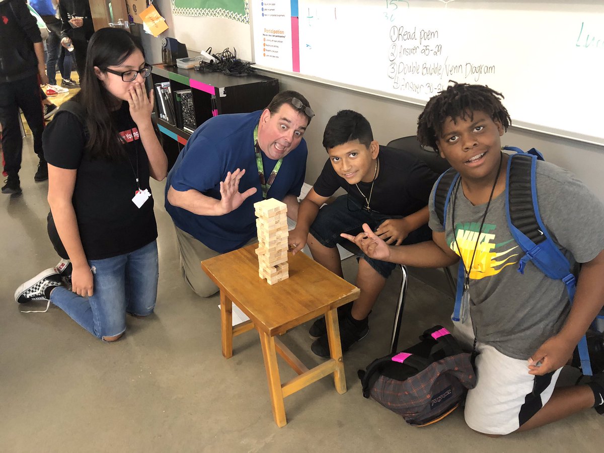 Mr. Merkett practices STAAR questions with “Win-Again Jenga!” Get the question right?  Then you win AGAIN!  
<a href="/merkettclass/">Robert Merkett</a> <a href="/McCormickTigers/">McCormick MS</a> <a href="/gomezclassroom/">Rachel Gomez</a> <a href="/McCormickTigers/">McCormick MS</a>