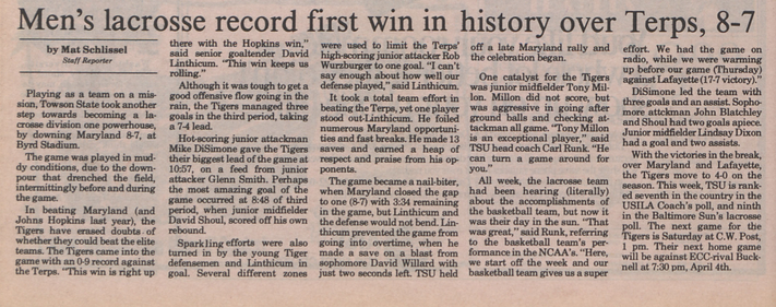 CookLibraryOfTU's tweet photo. Good luck on Sunday, @Towson_MLAX. We'll be cheering you on. #1990Forever #tbt #GoTigers https://t.co/CIcf2r3Nvq https://t.co/xvte6AoewS