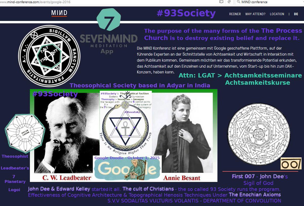 TreboriRobertHZ's tweet photo. @timephonehack There is the 7mind meditation app, that is connected to MIND Conference, a German cooperation with Google.
MIND Conference stands for an interface between awareness and enterprises (Schnittstelle von Achtsamkeit und Wirtschaft)
#LGAT #HumanPotentialMovement
#7mind
#MindHack https://t.co/bqCHof4tqM
