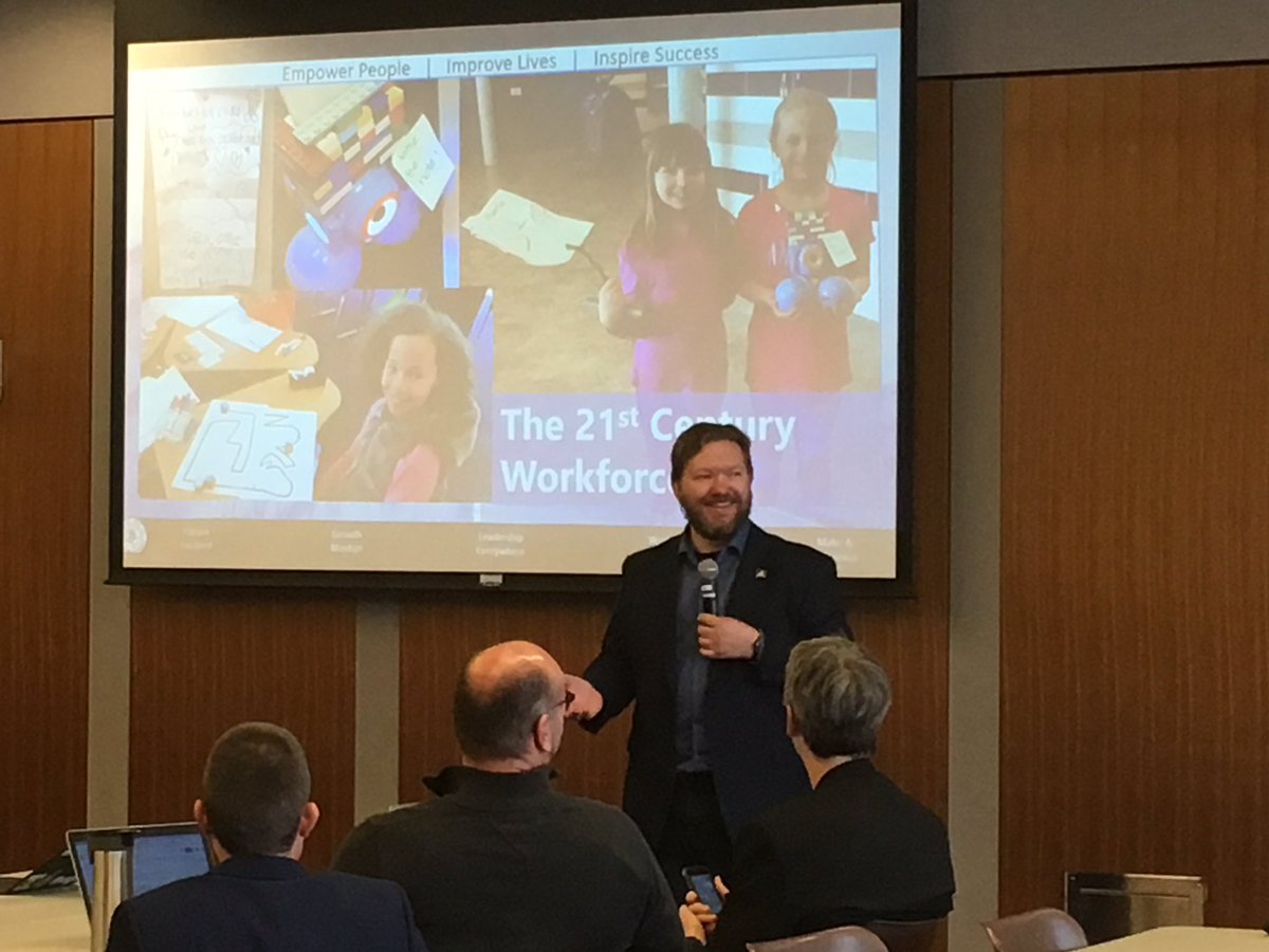 InfoSecCall's tweet photo. I’m honored to have been invited to speak with Minnesota school CIOs about getting more cyber curriculum into our schools. And getting to share a stage with @rilescat is exciting and humbling at the same time. Let’s see where we can take this! https://t.co/7Tq0ryBcZg