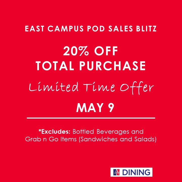 American University Dining tweet media