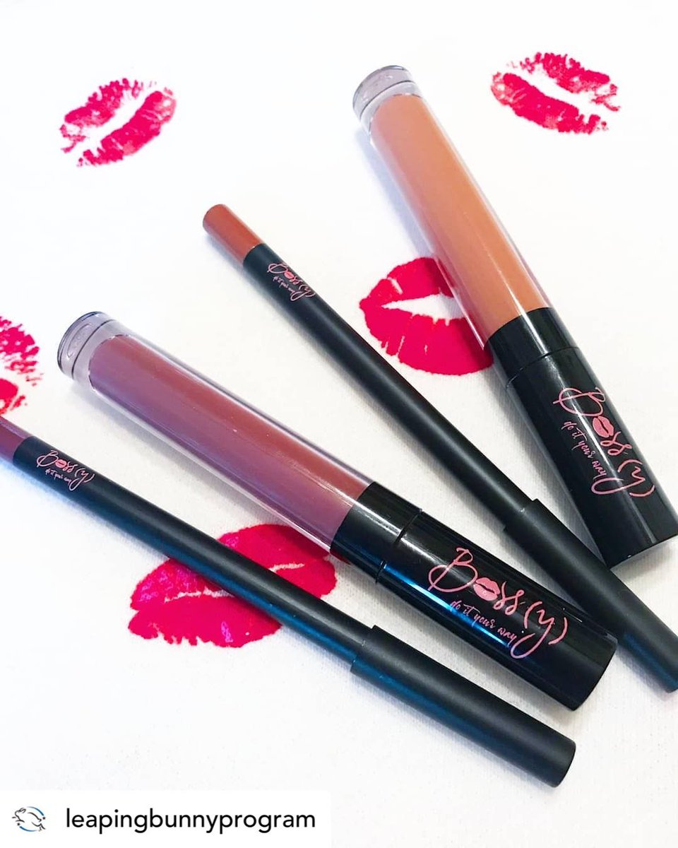 Bossy Cosmetics Inc. (@bossybeautyinc) on Twitter photo We are so proud to be <a href="/LeapingBunny/">Leaping Bunny</a> certified and even more so to read the great review today of our products by the organization!! We mean it when we say we are #BeautyWithPurpose 💫 #LipsByBossy #MySistersKeeper ♥️♥️♥️ Shop today bit.ly/2Hby0X3 We are so proud to be <a href="/LeapingBunny/">Leaping Bunny</a> certified and even more so to read the great review today of our products by the organization!! We mean it when we say we are #BeautyWithPurpose 💫 #LipsByBossy #MySistersKeeper ♥️♥️♥️ Shop today bit.ly/2Hby0X3