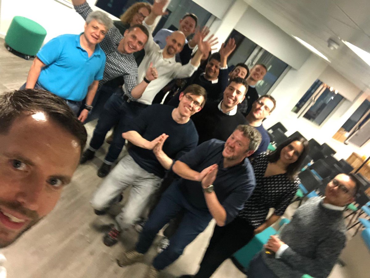 ScrumUK's tweet photo. Thanks to @WhiteIsleMat @sseelochan and @Karl_Morgan_ for facilitating a fabulous Scrum Clinic last night #Scrum #LiberatingStructures and @GleesonRecruit for hosting it https://t.co/6CwbBtEzcS
