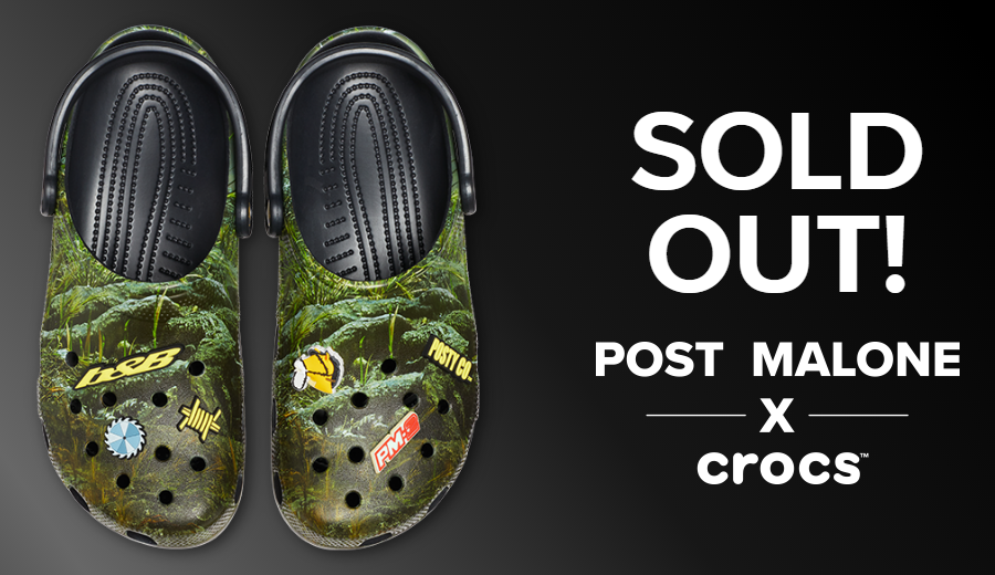 stockx post malone crocs