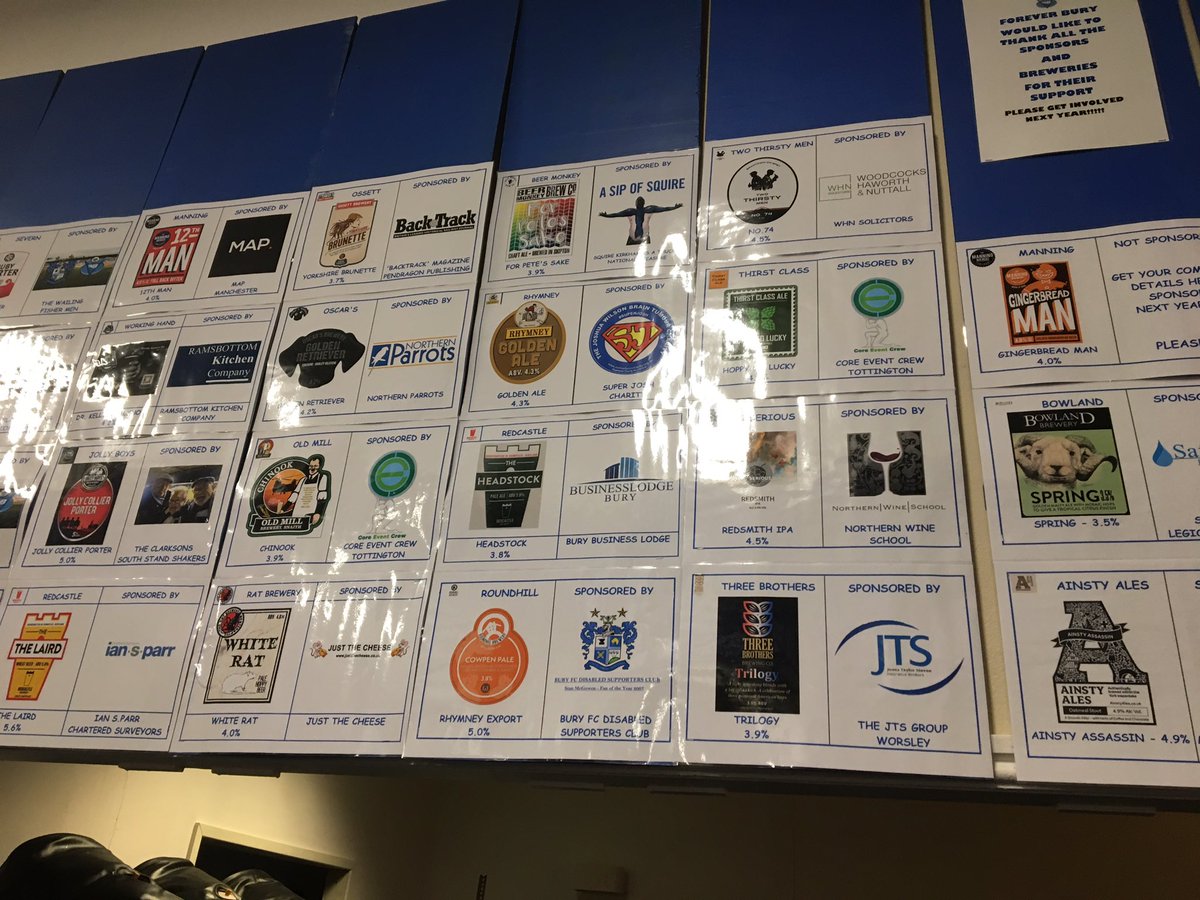 Forever Bury Beer Festival <a href="/buryfcofficial/">Bury Football Club</a> <a href="/ForeverBury/">ForeverBury</a> 🍺👍🏻
We are here all weekend, come on down! #TeamSuperJosh