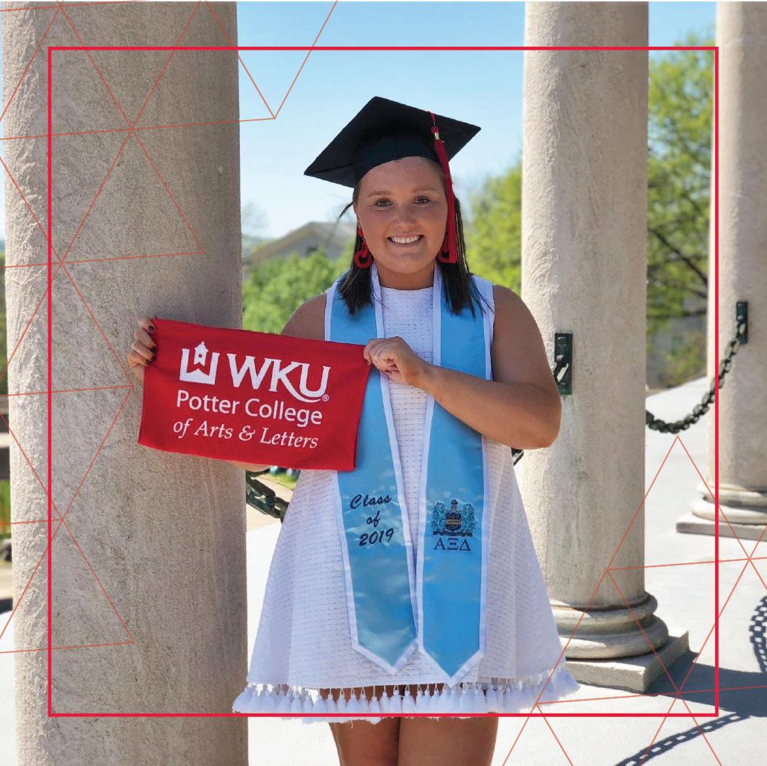 WKUCOMM's tweet photo. Our seniors are getting ready to walk the line! Are you ready? Corporate &amp; Organizational Communication Major Hamilton Thiersch is ready! #WKUComm #CommRepresents https://t.co/3jElIsEwTi