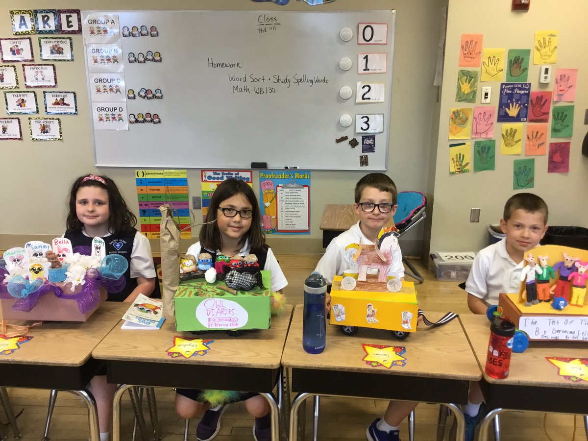 sr_jill's tweet photo. We did an outstanding job on our final book report of Level 2. #SHMS https://t.co/s65XiTBI5L