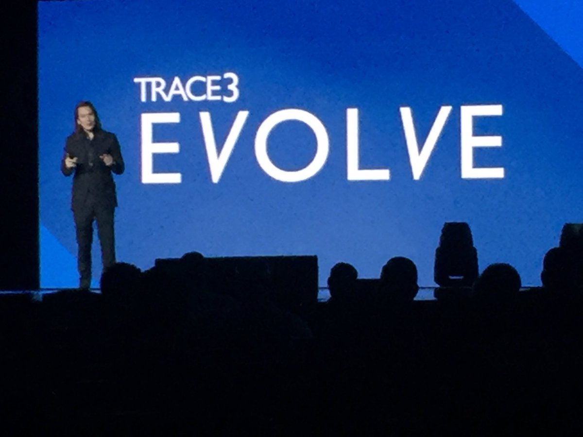 trace3's tweet image. Mike Walsh asks What can we expect from the World of 2030? At the #Trace3Evolve conference