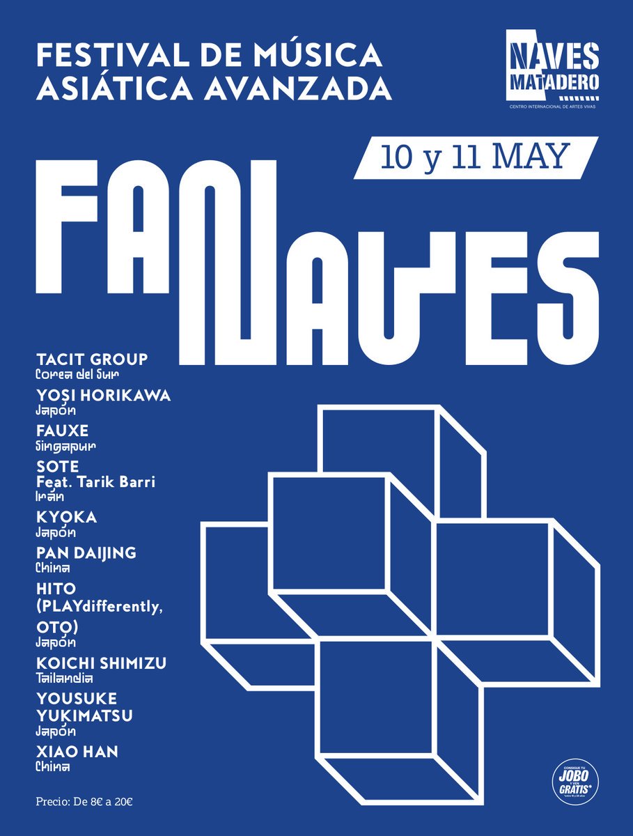 MadridConfucio's tweet photo. El viernes 10 y sábado 11 de mayo @NavesMatadero acogerá la primera edición de música electrónica asiática Fan Naves. Estarán Pan Daijing y Xiao Han entre otros. #musicaasiatica #electronica https://t.co/EFZAJBsROW