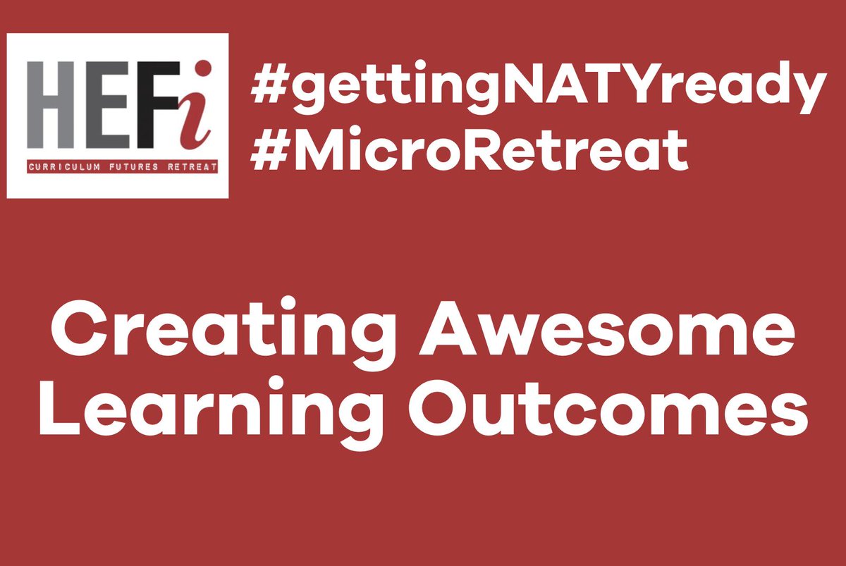 hintondm's tweet photo. Creating Awesome Learning Outcomes: Today at 2pm Muirhead Tower, rm 417 come along 
#Workshop #CPD #NATY_Ready #LearningOutcomes #HelloBrum #Teaching and #Learning #HigherEducation https://t.co/nmSVAWPway