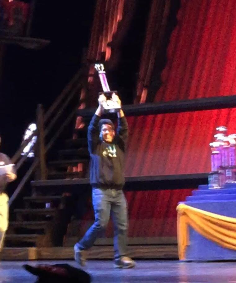 GuajomeSchools's tweet photo. Our HS String Orchestra came home with a first place trophy from the Music in the Parks competition at Disneyland!  I’m attaching a couple photos.  Brian Velasco accepted the trophy!  

The Women's Ensemble Place second in their division. https://t.co/AFapXYn2Kr
