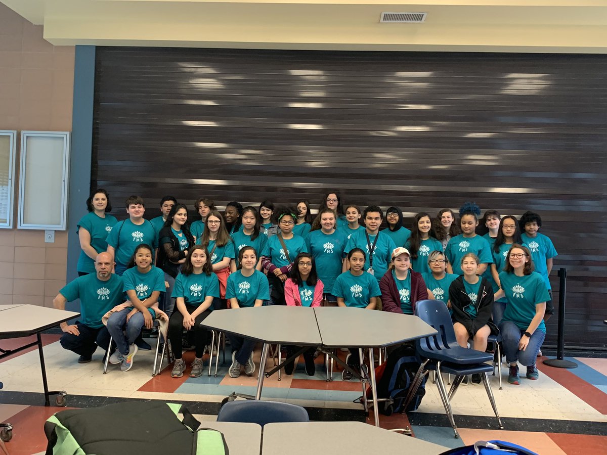 SchifferB's tweet photo. Not as good as getting to volunteer this year, but I was excited to send off the @FMS_BCPS participants, art activity students, and chaperones to #VSAF! Best day of the year! Have fun! Gonna miss it. @BCPS_OSE @missmollyking @nmilak_bcps @Jharvill_FMSART @CbyersChristina https://t.co/WLmzIGiAVs