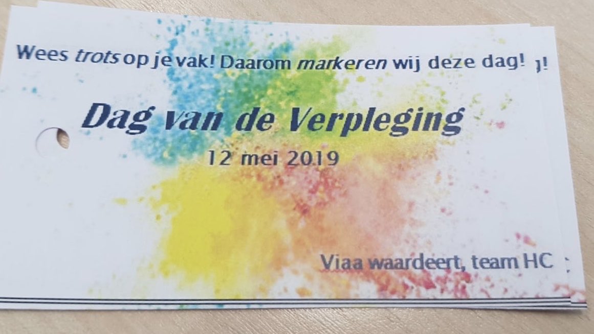Viaa viert dsg van de verpleging met studenten! #viaa #dagvanverpleging #gaaf