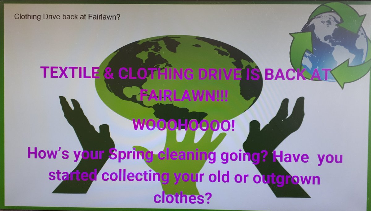EcoFairlawn's tweet photo. Great job @FairlawnPSPDSB ! Let's keep up the amazing job with our #TextileDrive donations. We have until May28th to do some #springcleaning @bag2schoolna @PDSB_eco https://t.co/KMzvzOzcnG