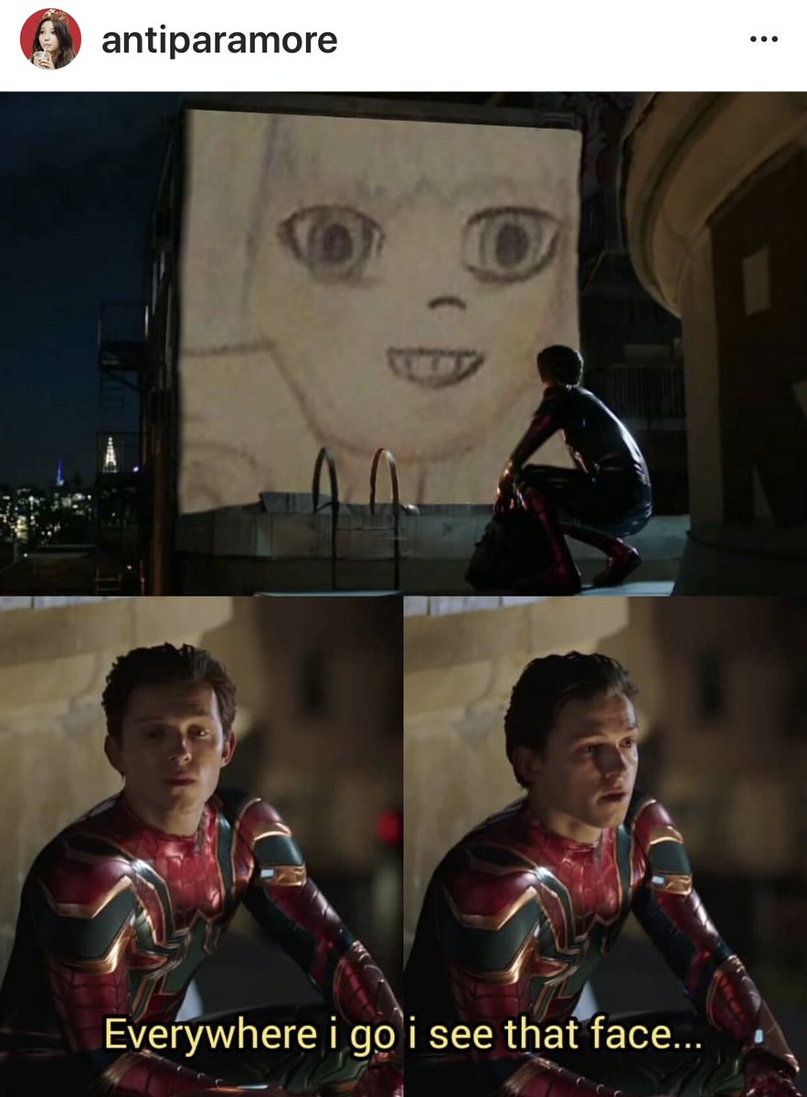 Omg!!😂🤣😂🤣😂

Credit to: antiparamore [insta]