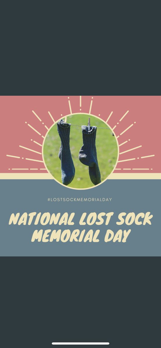 Lockrollforest's tweet image. Good morning and happy national lost sock memorial day!! We all know how many socks disappear in the dryer. 😉