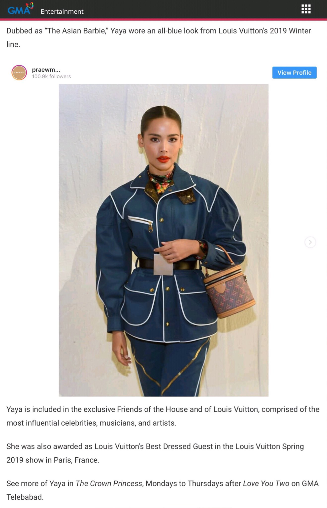 Urassaya to attend Louis Vuitton event as Friend of the House in