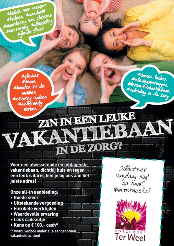 Wij zijn op zoek naar vakantiekrachten!