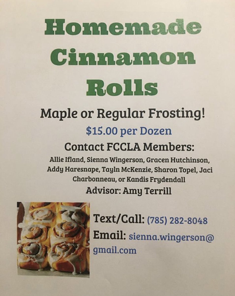 sc_fccla_'s tweet photo. Smith Center FCCLA is very busy with fundraising again! We’ve got 4 fundraisers currently going on, we’ve completed one, and we’re doing loads of community service around our area as well! With plenty more planned, FCCLA isn’t done yet! 
@KansasFCCLA @sc_bigredwon https://t.co/S1eWwOkIdq