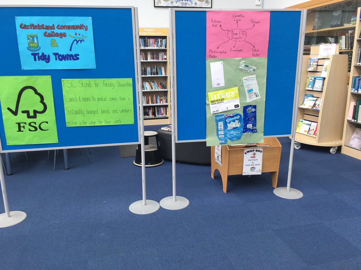 Our FSC promotion is on display in our local library