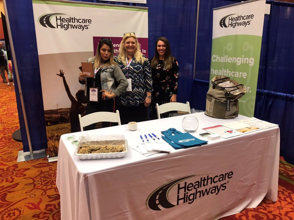 HealthcareHwy's tweet photo. We're challenging healthcare to do better. Stop by our booth to find out how. #OKHR #HR #SHRM #TransformHR https://t.co/0upEiYyoNv