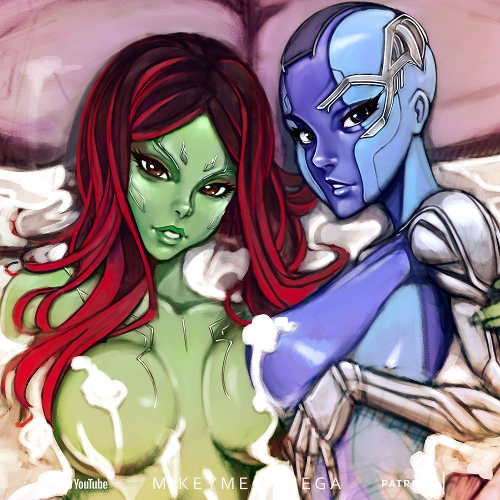 Is it safe to talk about #avengersendgame yet? #gamora #nebula #bath #aveng...