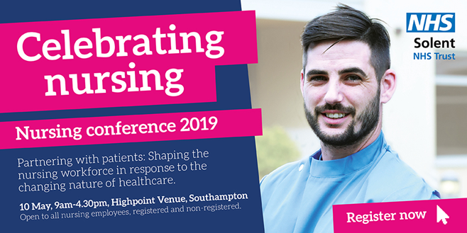 SolentNHSTrust's tweet photo. To all Solent staff… Don’t forget that the Nurses event will be held tomorrow at Highpoint, 9am-4.30pm. We look forward to seeing all of our Solent nurses at the event to celebrate #InternationalNursesDay.  Find out more here https://t.co/SyPhqxjVbi https://t.co/p5IKrUTWCa