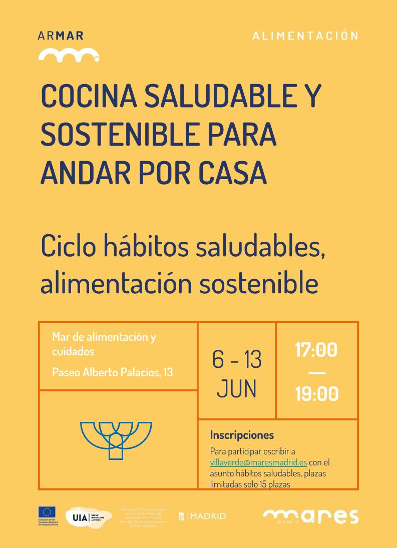 MARES_Madrid's tweet photo. 🍅🍴🌱👨‍👩‍👧‍👦¿Cómo podemos mejorar la forma en que nos alimentamos?
¡Te animamos a apuntarte al ciclo de talleres #HábitosSaludables de #VillaverdeCria en Pº de Alberto Palacios, 13! #Villaverde
✏️villaverde@maresmadrid.es #MARESCuidados #MARESAlimentación https://t.co/ZdBsgBiRVc